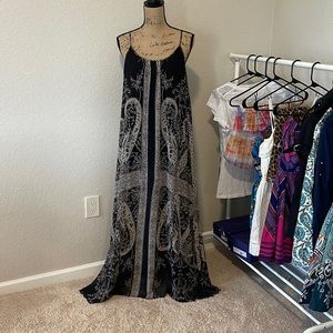 Express brand sheer maxi dress with built in slip. Size medium.